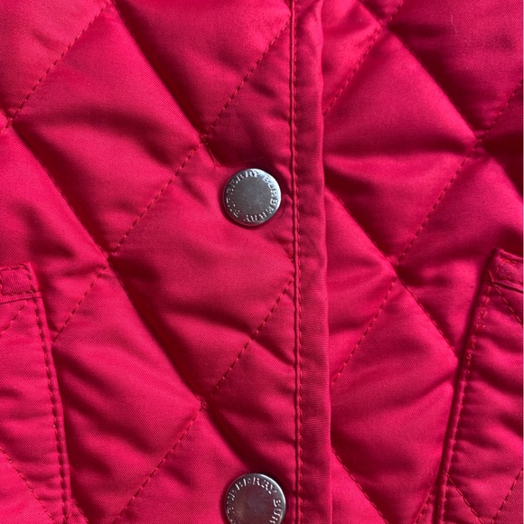 Burberry girl quilted checkers jacket coat raspberry pink sz 2 YO - Picture 5 of 12